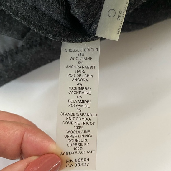 Magaschoni Collection Women Sleeveless Cable Knit Insert Midi Dress Gray Wool - Picture 2 of 13